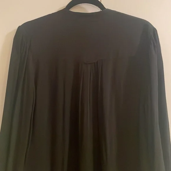 Anthropologie Maeve Black Shirt Dress with pockets - Picture 5 of 8